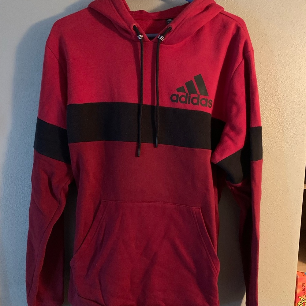Red Adidas hoodie